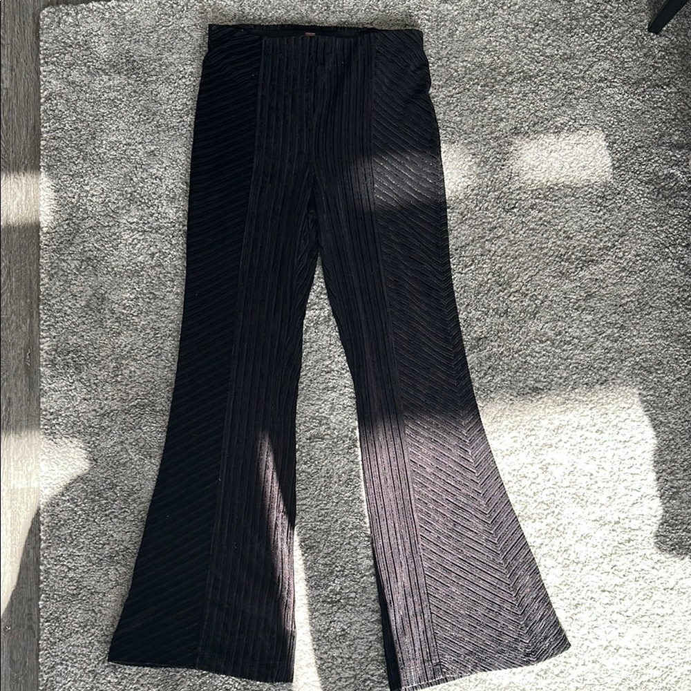 Free People Ribbed Velvet Flare Pant